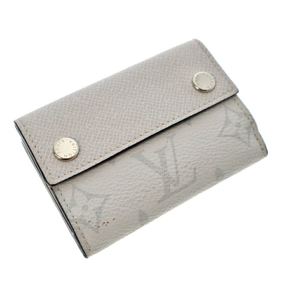 Louis Vuitton Handbags - Louis Vuitton Wallet Off Leather Taiga Antarctica SK White Discovery